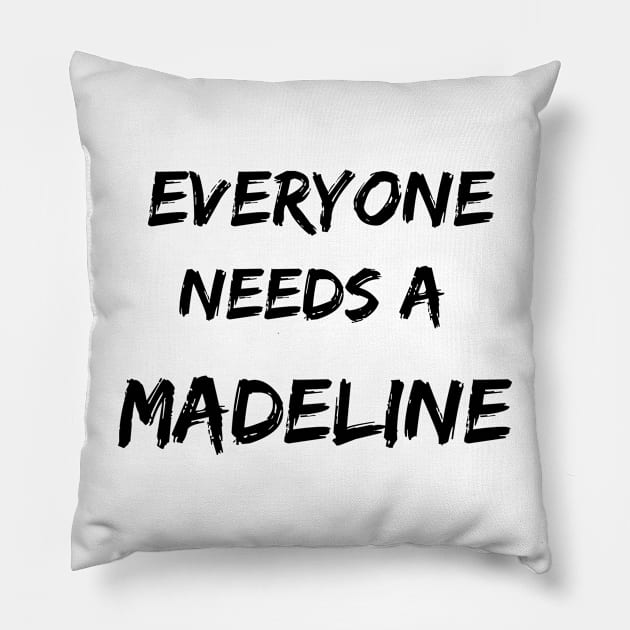 Madeline Name Design Everyone Needs A Madeline Pillow by Alihassan-Art