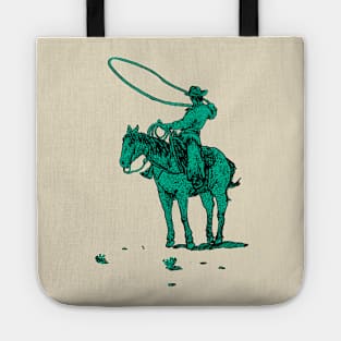 Roping the World ,Cowboy on horse 5 Tote