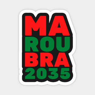 MAROUBRA - 2035 - MA - ROU - BRA. SOUTHS COLOURS Magnet