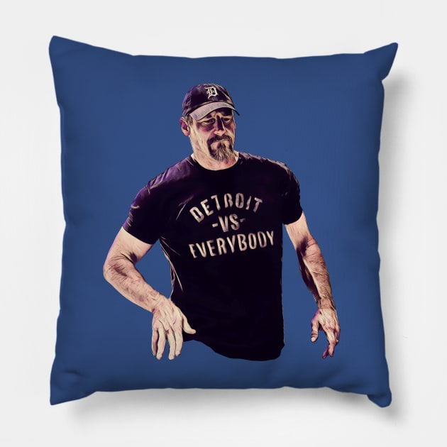 Coach Dan Campbell Pillow by Colonel JD McShiteBurger