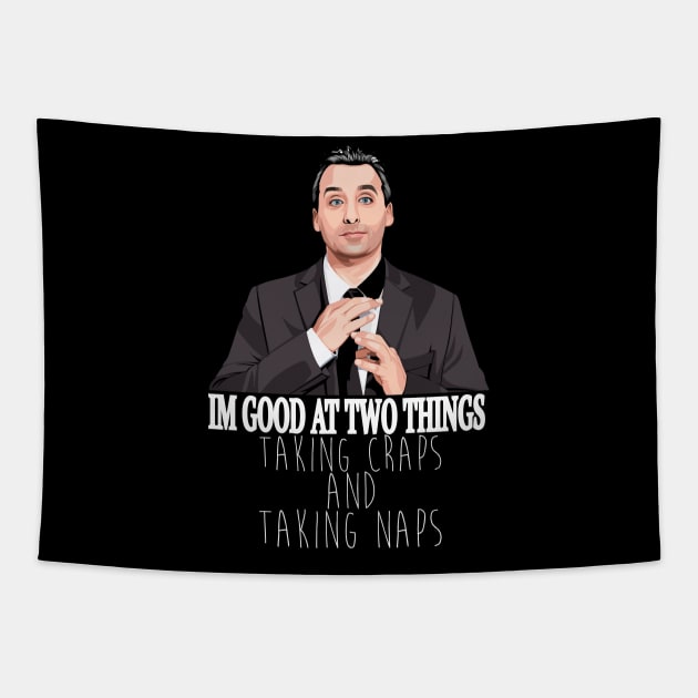 Impractical Jokers - Joe - I'm Good At Two Things Tapestry by WaltTheAdobeGuy