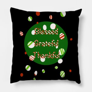 Blessed Thanksgiving Christmas Humor Pillow