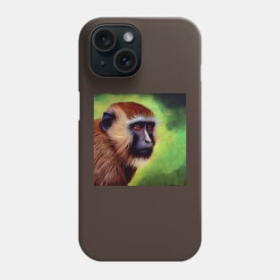 Monkey Portrait . Phone Case