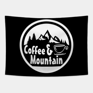 Coffee and Mountains Tapestry