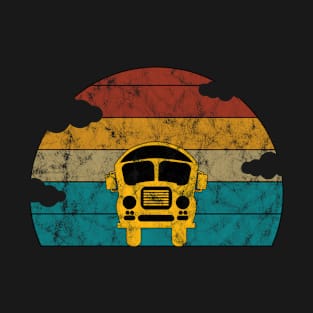 School Bus Shirt. Retro Style T-Shirt