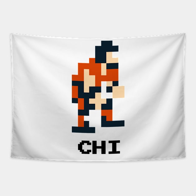 8-Bit Linebacker - Chicago Tapestry by The Pixel League