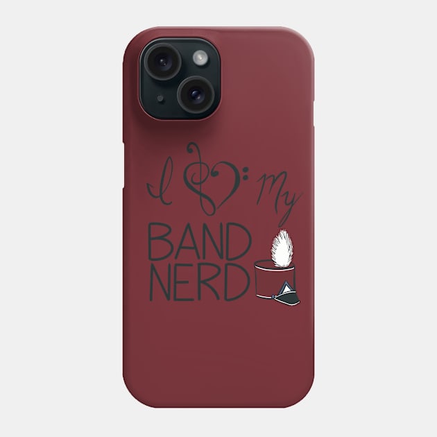 I love my band nerd maroon Phone Case by kktibbs