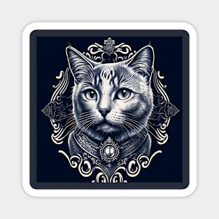 Victorian Kitty Portrait 3 Magnet