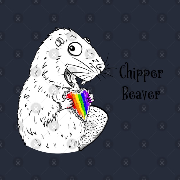 Rainbow Chipper Beaver by Aethyrworlds