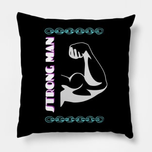 Strong Man T - Shirt Pillow