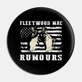 Distressed American Flag Rumours Legend Pin