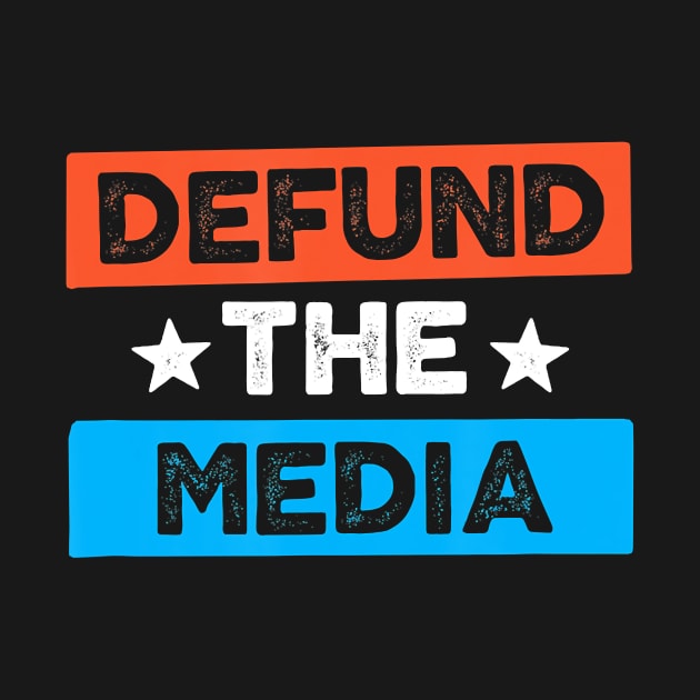 Defund the Media Protest Vintage Social Distance by oblongataexpand