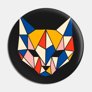 Geometric Cat Pin