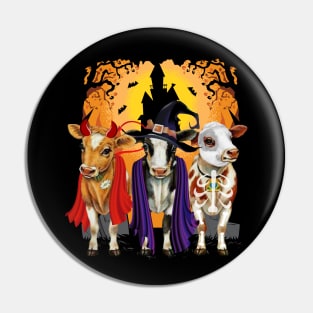 Baby Cow Halloween Pin