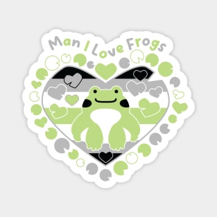 Man I Love Frogs [agender] Magnet