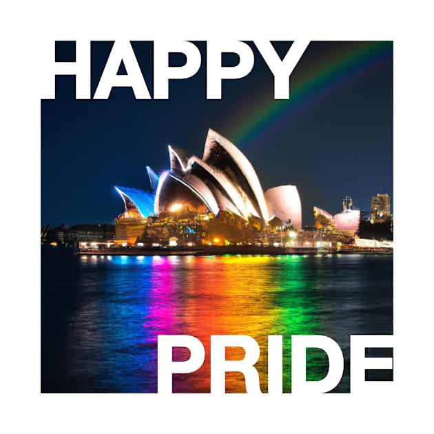 HAPPY PRIDE Sydney Pride Rainbow Opera House by SNAustralia