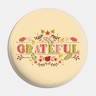 Grateful Thanksgiving Pin