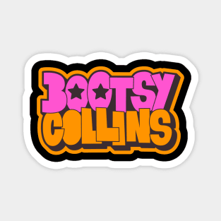 Bootsy Collins Funk Typography Design - Groovy and Legendary! Magnet