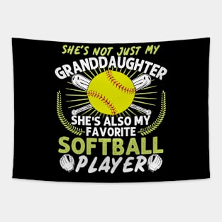 Granddaughter Softball Tapestry