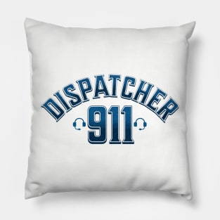 911 Police Dispatcher First Responder Arched 911 Pillow