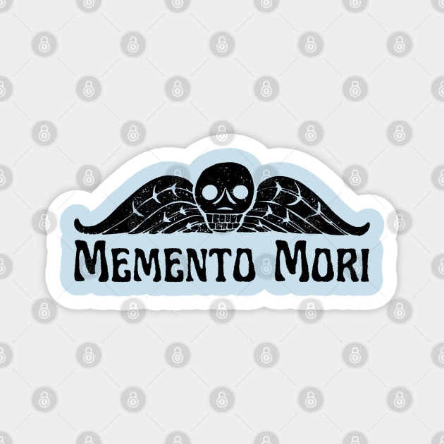 Grave Art - Winged Skull "Memento Mori" Magnet by Aint It Scary