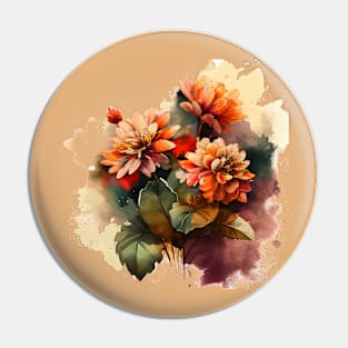 Fall Flowers Pin