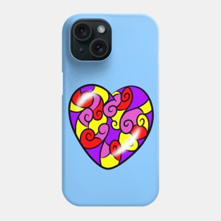 Patterned heart Phone Case