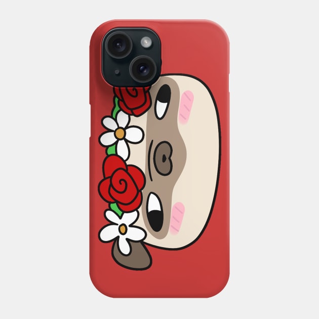 Flower Crown Pug Phone Case by saradaboru