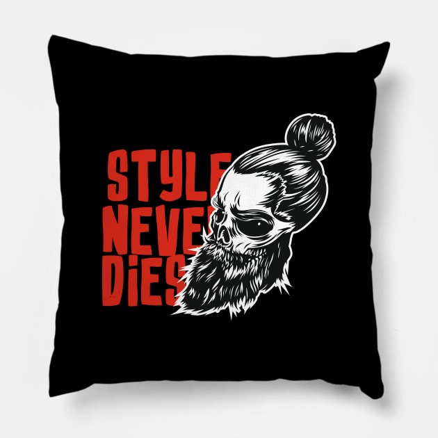 Style Never Dies Pillow by Whatastory