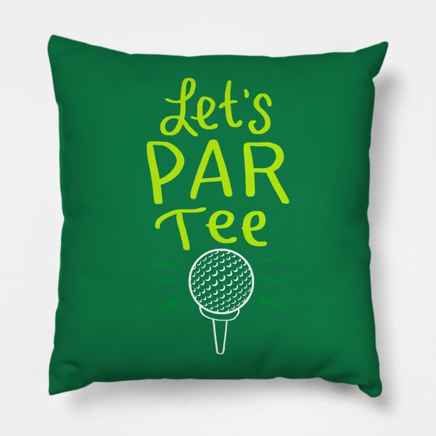 Funny Golf Shirts and Gifts - Lethes Par Tee / Party Pillow by Shirtbubble