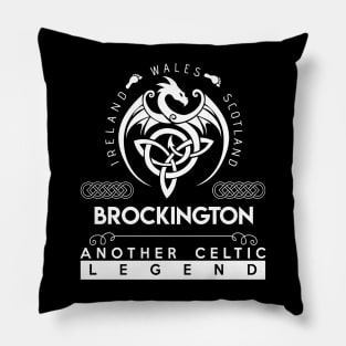 Brockington Name T Shirt - Another Celtic Legend Brockington Dragon Gift Item Pillow