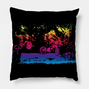 bmx t-shirt Pillow