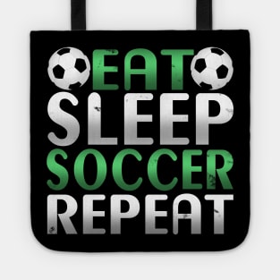 Awesome Eat Sleep Soccer Repeat Soccer Player Novelty Design Tote