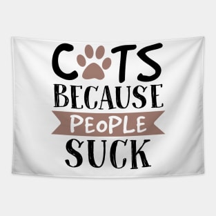 Cats Because People Suck Tapestry