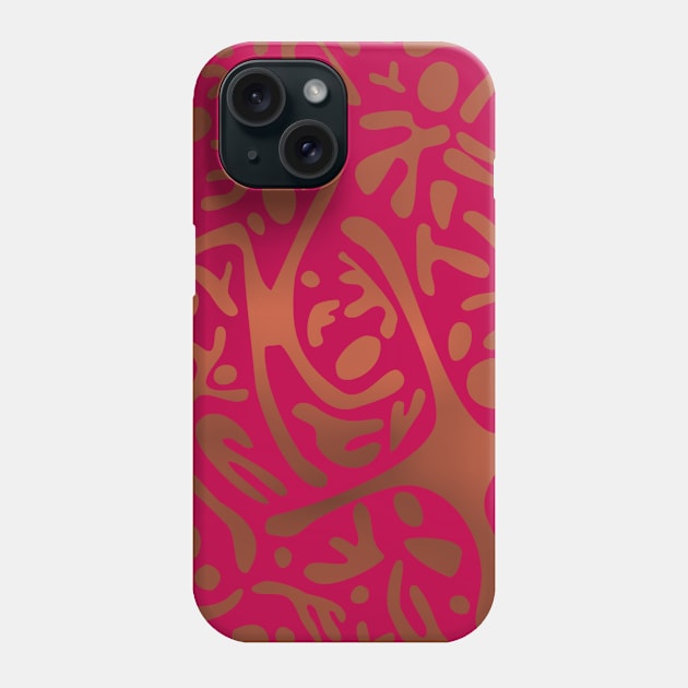 Run, Jump, Play Original Copper on Magenta 5748 Phone Case by ArtticArlo