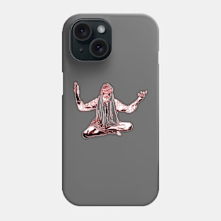 Lotus pose Yoga  Man Serenity Calm Mindfulness Meditation Phone Case