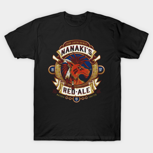 Nanaki's Red Ale - Final Fantasy Vii - T-Shirt