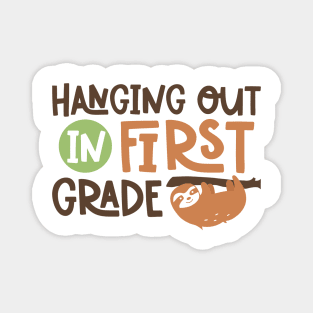 Hanging Out in First Grade Kids School Back to School Funny Magnet