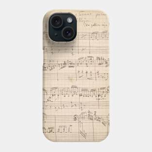 Granados | Original handwritten score by Enrique Granados Phone Case