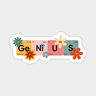 Genius periodic table of elements Magnet