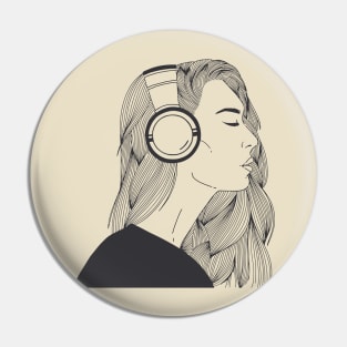 Beautiful Woman portrait Pin