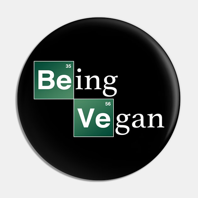 Being Vegan Pin by LikeMindedDesigns