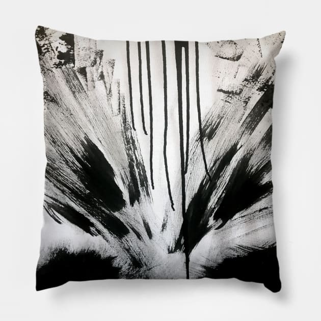 Abstract Volcano with Wings Pillow by godaon