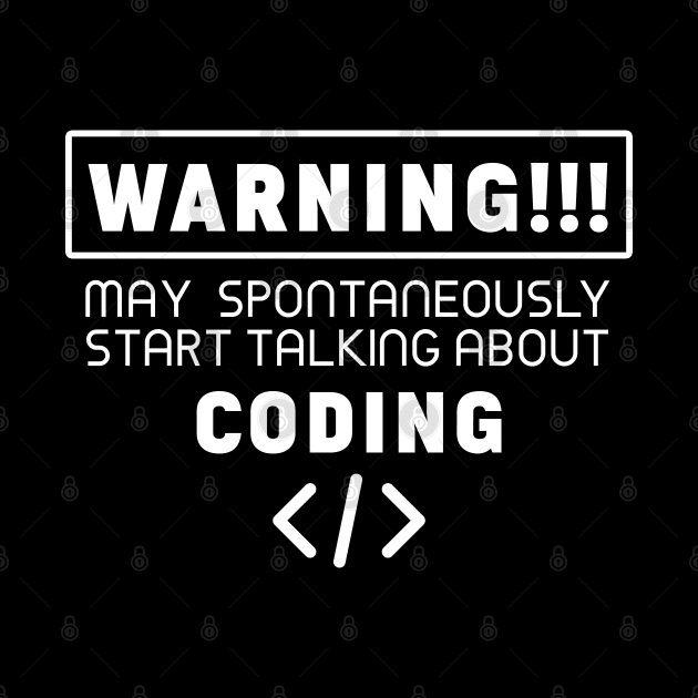 Warning, may spontaneously start talking about coding by Purrfect Corner