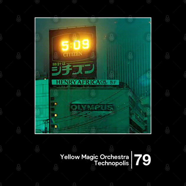 Yellow Magic Orchestra - Technopolis / Minimal Style Graphic Artwork Design by saudade