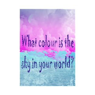 What colour is the sky in your world? T-Shirt