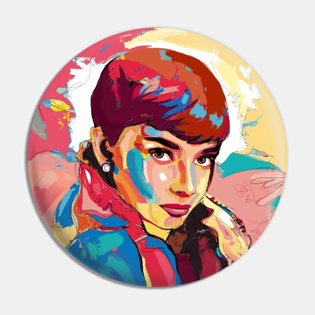 Audrey Hepburn Pin by mailsoncello