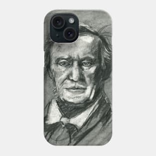 Richard Wagner - charcoal portrait Phone Case