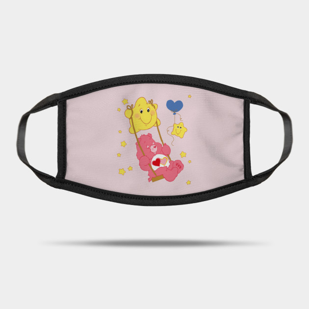 Lovealot Bear On A Swing Care Bears Mask Teepublic Uk