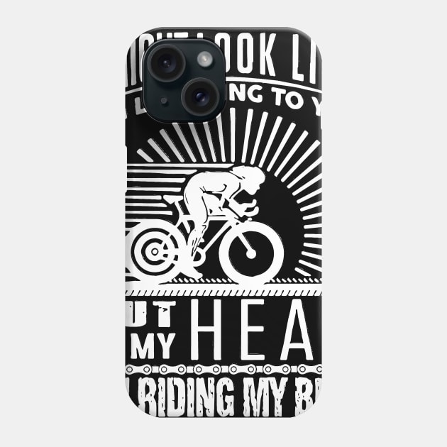 I'm Riding My Bike Phone Case by fabecco